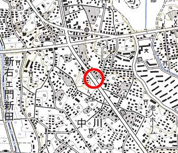 さいたま市見沼区付近の地形図