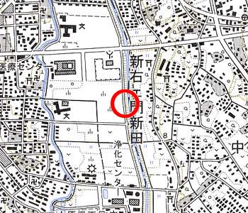さいたま市大宮区付近の地形図