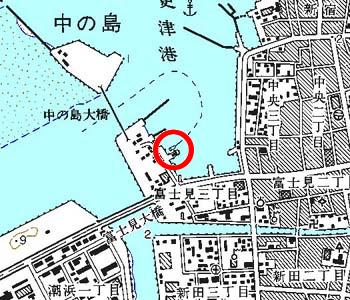 千葉県木更津市付近の地形図