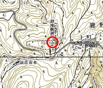 千葉県君津市付近の地形図