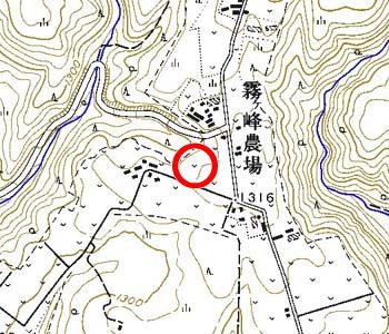 長野県諏訪市付近の地形図