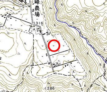 長野県諏訪市付近の地形図