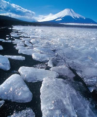 写真：富士山と山中湖