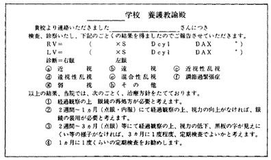 学校保健と視力管理