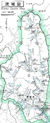 安倍川流域図