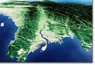 河口から見た紀の川