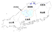 江の川流域図