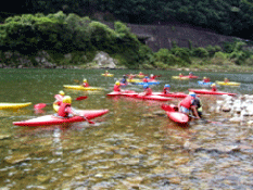 カヌーによる水面利用