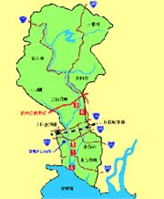 嘉瀬川流域図