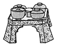ちょうあしがたぜん〔蝶足形膳〕