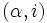 (\alpha,i)\, 