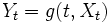 Y_t=g(t,X_t) \,