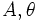 A,\theta\,