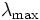 \lambda_\mathrm{max} \,