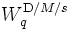 W_q^{{\mathrm D/M/}s}\,