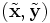 (\tilde\mathbf{x}, \tilde\mathbf{y})\,