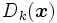 D_k(\boldsymbol{x})\, 