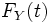 F_Y (t)  \,