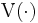 \mbox{V}(\cdot)\, 