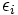 \epsilon_i\, 