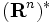 (\mathbf{R}^n)^{*}