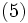 \mbox{(5)}\, 