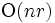 \mbox{O}(nr)\, 