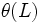 \theta(L) \,