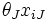 \theta_{J}x_{iJ}\, 