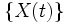 \{X(t)\}