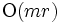 \mbox{O}(mr)\, 
