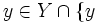 y \in Y \cap \{ y\,