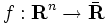 f: \mathbf{R}^n\to\bar{\mathbf{R}}