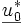 \underline{u_0^*}\, 