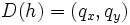 D(h)=(q_x,q_y)\, 