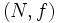 (N,f)\, 