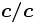 \boldsymbol {c/c}\, 