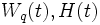 W_q(t), H(t)\, 