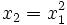 x_2=x_1^2\, 