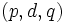 (p,d,q) \,
