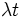 \lambda t\, 