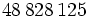 48\,828\,125 \,