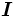 \boldsymbol{I} \,
