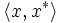 \langle x, x^{*}\rangle