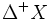 \Delta^+X\, 