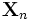 \mathbf{X}_{n}\,