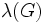 \lambda(G)\, 