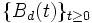 \{B_d(t)\}_{t\ge0}\, 