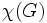 \chi(G)\, 