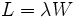 L = \lambda W\,